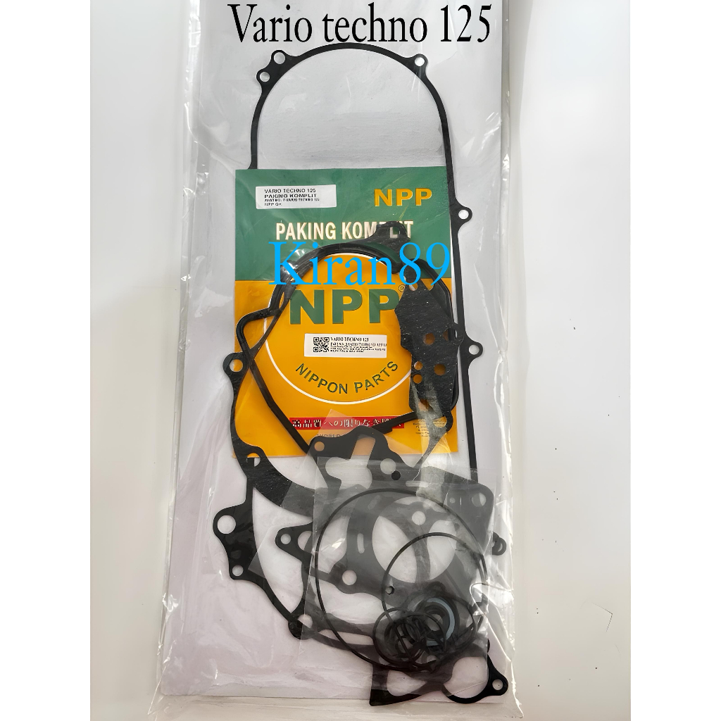 Paking Gasket komplit Fullset Vario techno 125 vario 125 kzr Ori Npp