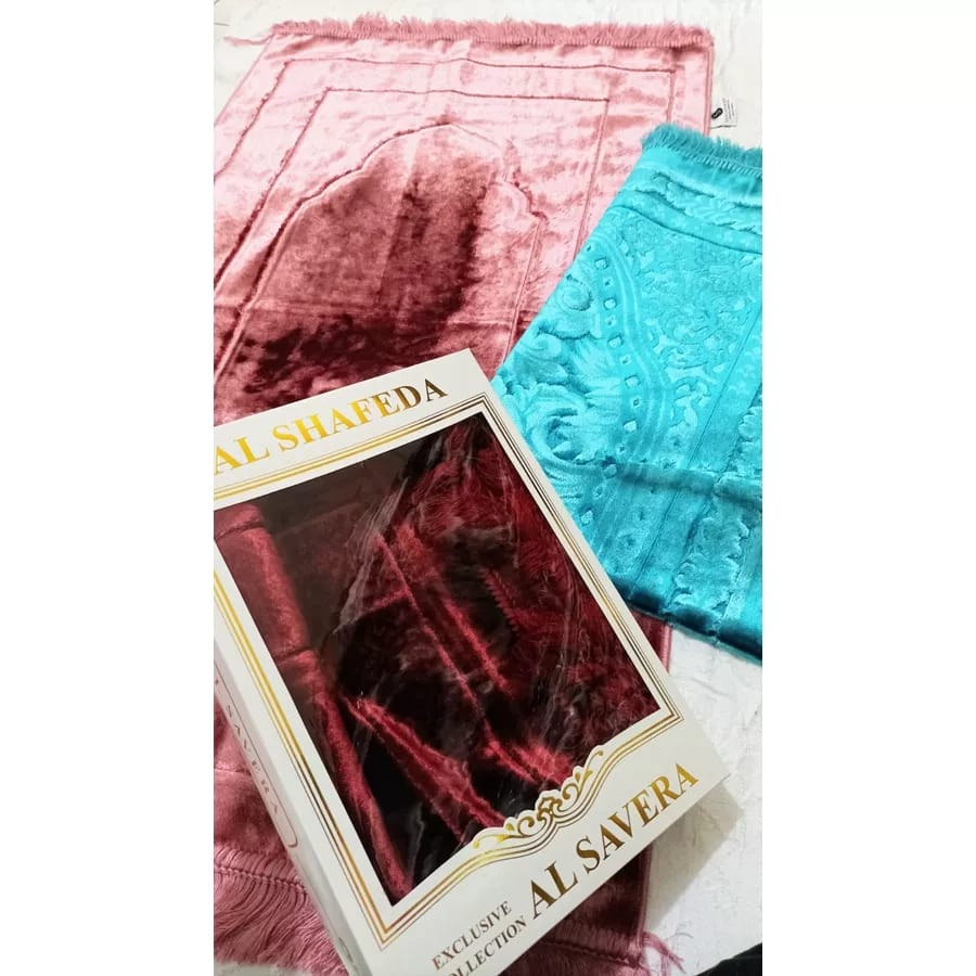 Sajadah D & D LUX 70cm X 110cm + BOX | SAJADAH LUREX POLOS | SAJADAH TURKI ELEGAN