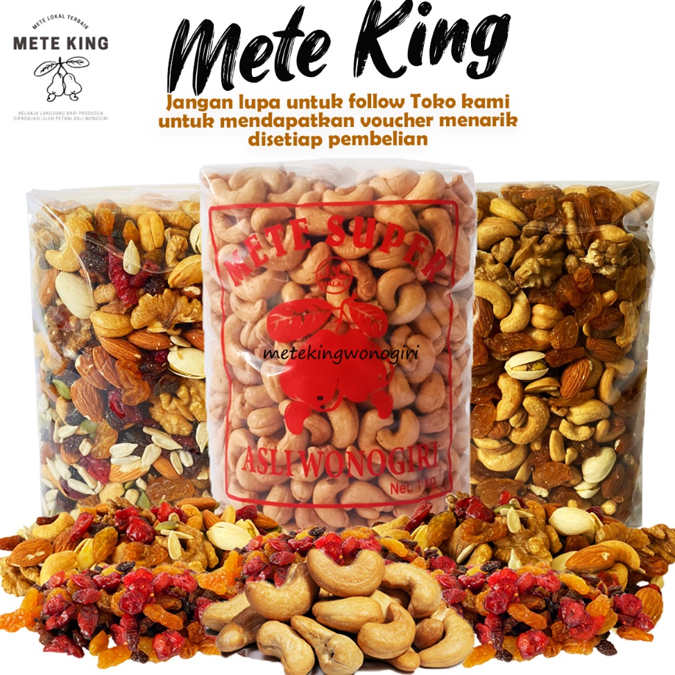 

[♢I19➢] Kacang mede oven matang 1kg mete roasted panggang bawang mente mateng gurih asin original mette bakar super jumbo camilan diet makanan ringan terlaris sehat murah wonogiri pedas manis snack utuh menir belah menir 500g almond mde mte terenak me