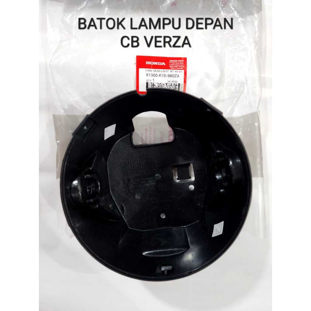 COVER BATOK BELAKANG DUDUKAN REFLEKTOR LAMPU DEPAN CB VERZA CB150 VERZA ORIGINAL 61300-K18-960ZA