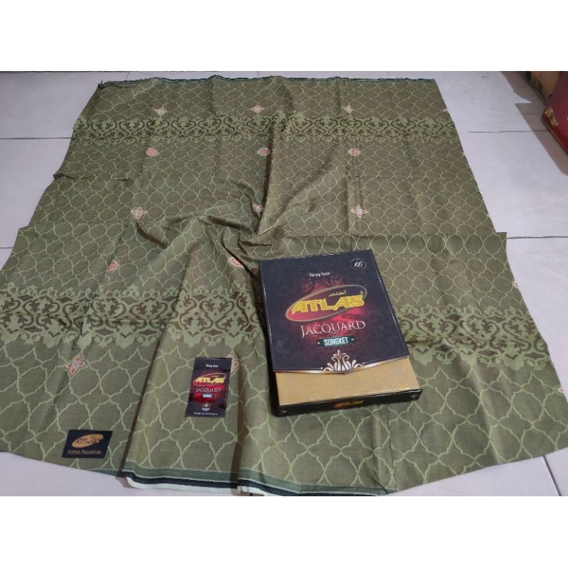 Atlas Jaquard Songket Gold Quallity Terbaru