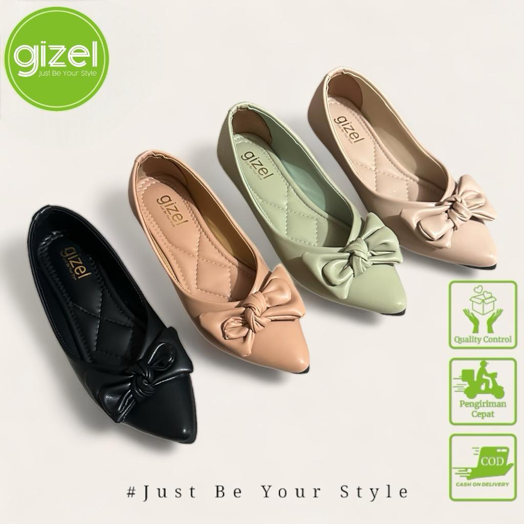 GIZEL - Sepatu Flatshoes Wanita Sofia Pita - SEPATU BALET WANITA MODEL TERBARU 2023
