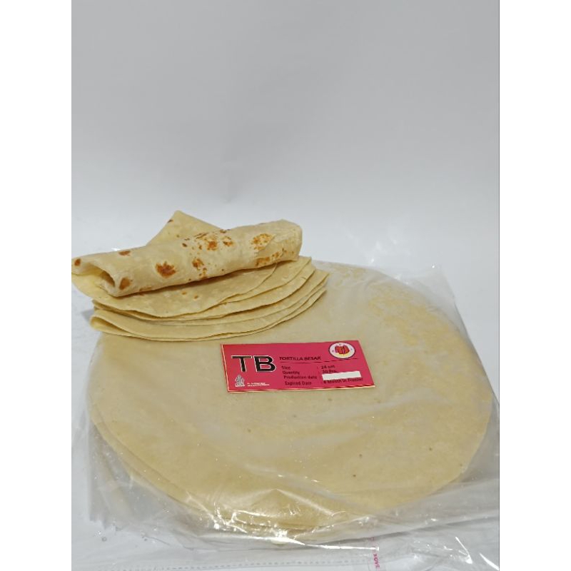 

Tortila besar / tb tj / kulit kebab crispy 24cm