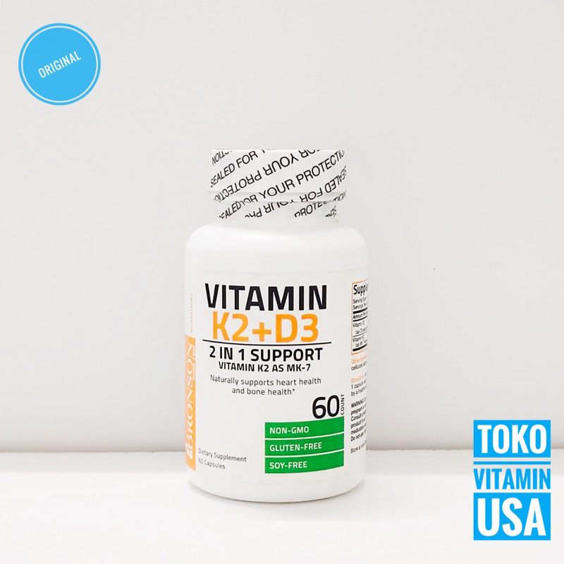 Vitamin K2 D3 Bronson 60 kapsul Vitamin K2 Mk7