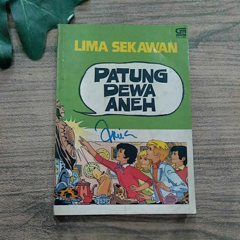 novel Lima Sekawan Patung Dewa Aneh bekas