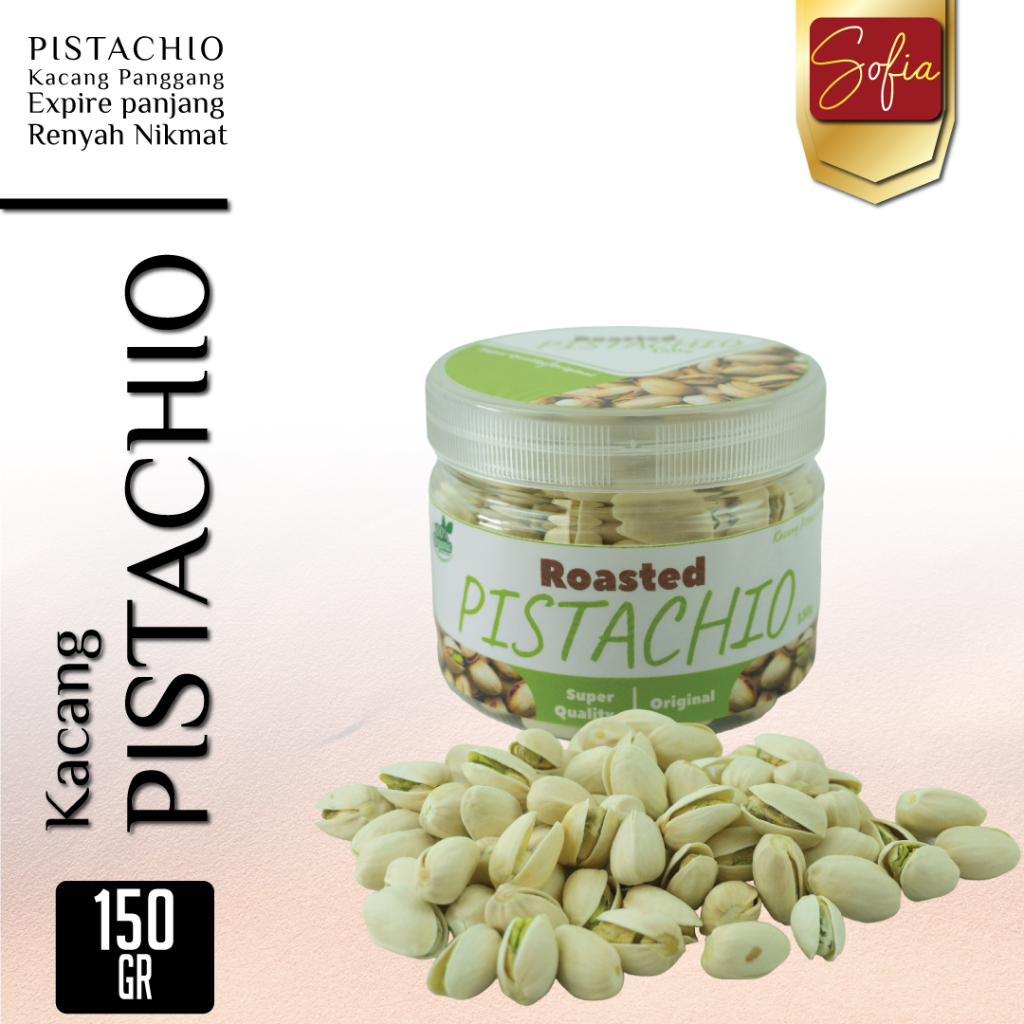 

kacang Pistachio 150 gr - pistachio panggang 150gr