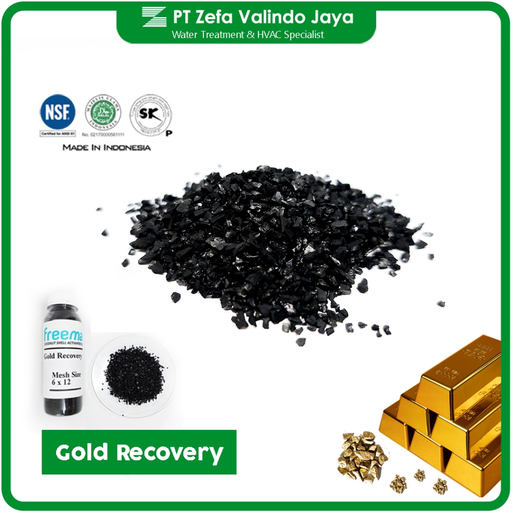 Karbon Aktif FREEMAN - Activated Carbon Tempurung Kelapa untuk proses pemurnian emas