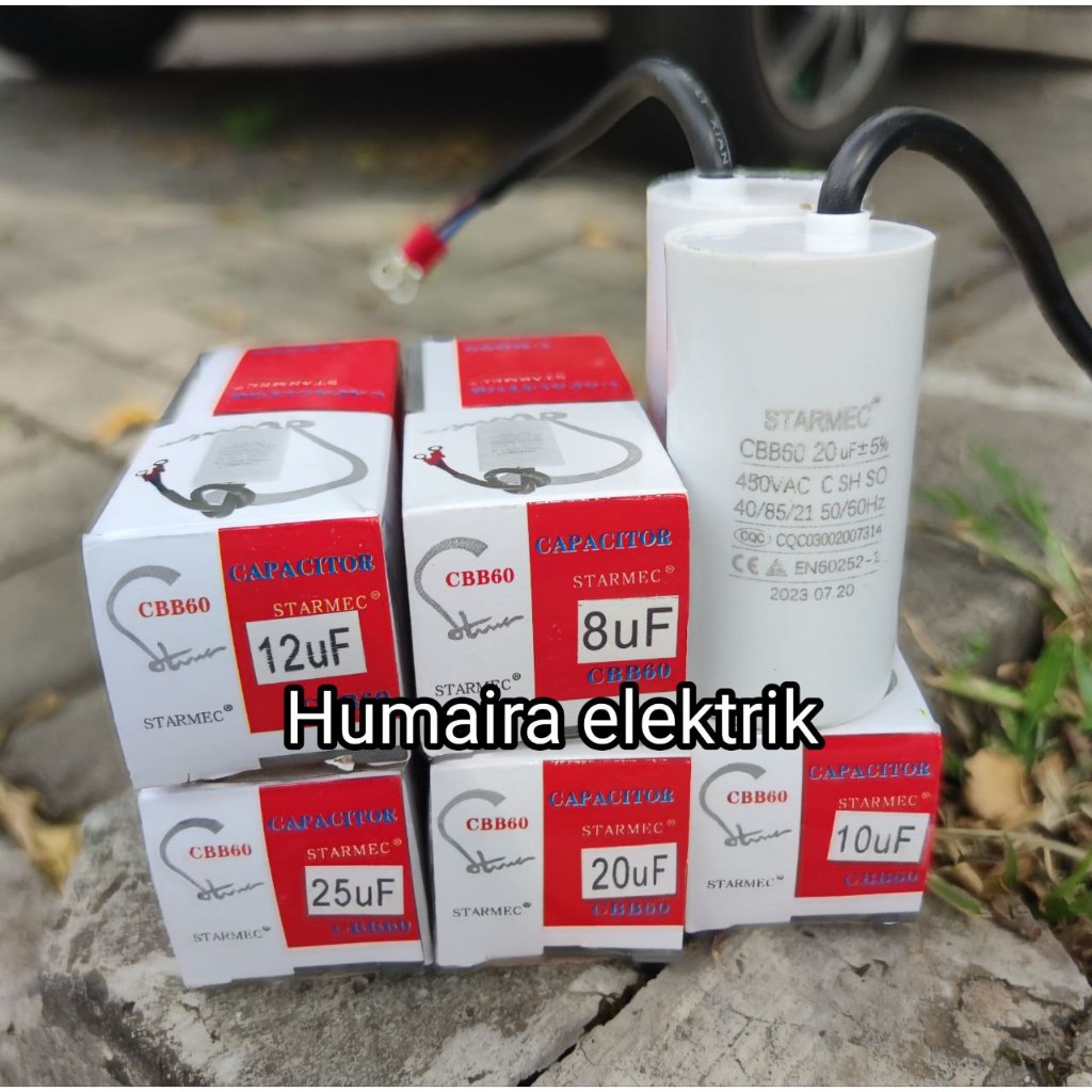 KAPASITOR POMPA AIR / KAPASITOR MESIN AIR / CAPACITORS POMPA AIR / KAPASITOR POMPA AIR SEGALA UKURAN