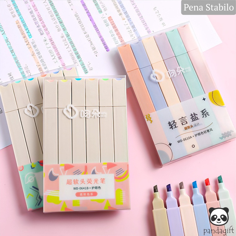 

[☠U18&] Stabilo /stabillo warna/stabilo isi 6 warna pastel - GG0264 [100]