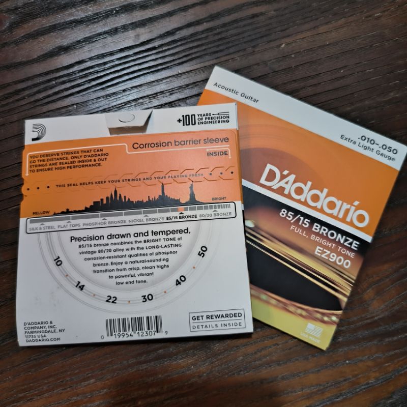 Senar D'Addario Ez900 original gitar akustik 010 get rewarded