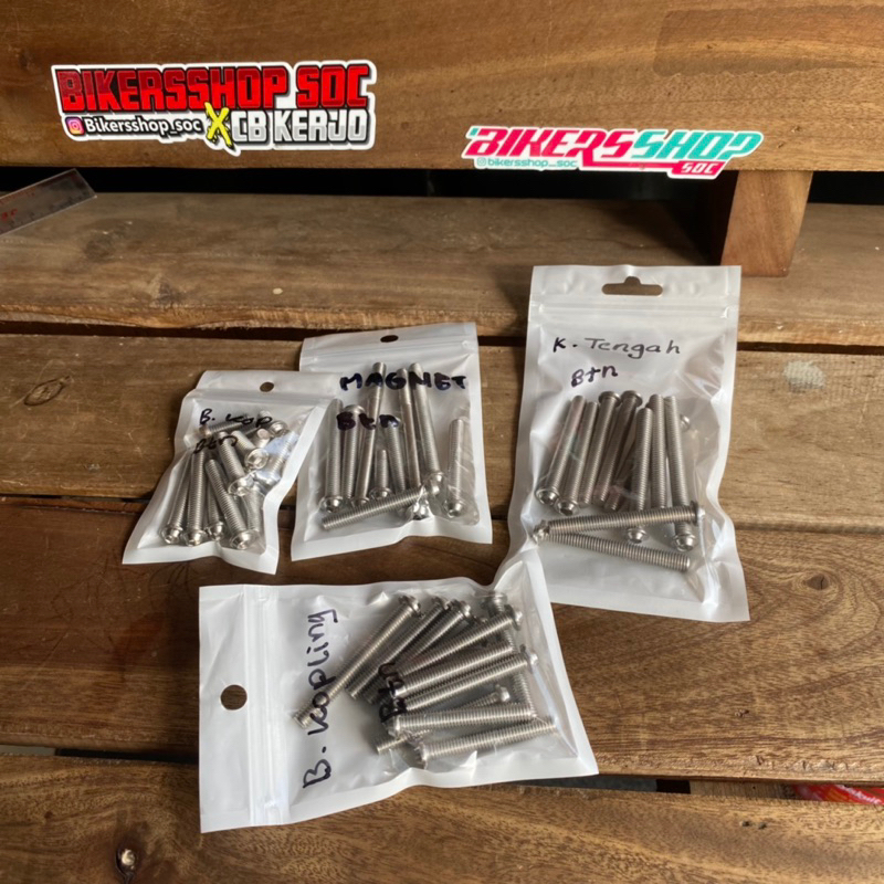 baut L set mesin tiger stenlis model titan baut stenlis mesin tiger model titanium baut mesin set st