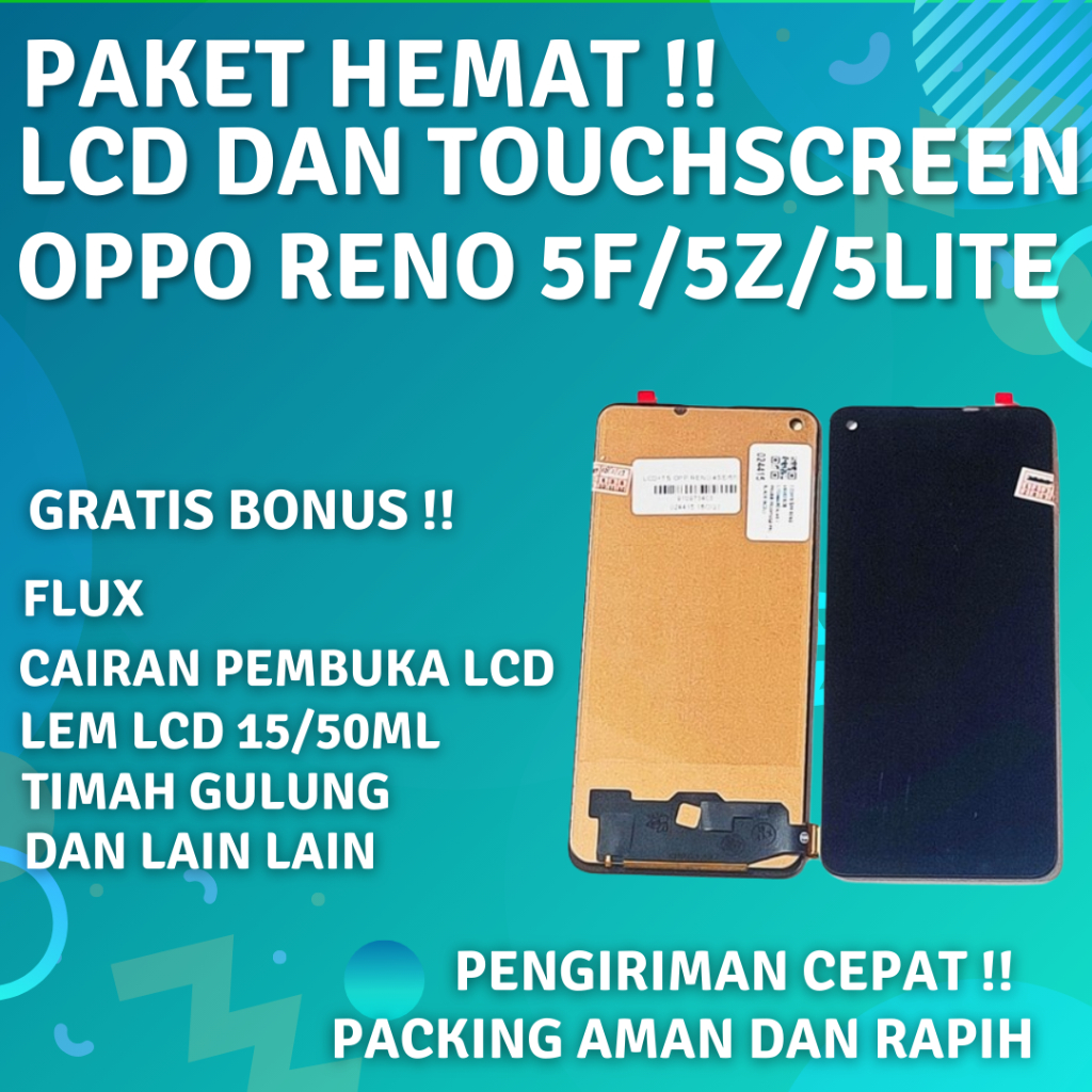 Layar Lcd Ori Oppo Reno 5 Lite Fullset