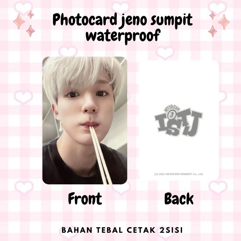 photocard unofficial jeno sumpit waterproof