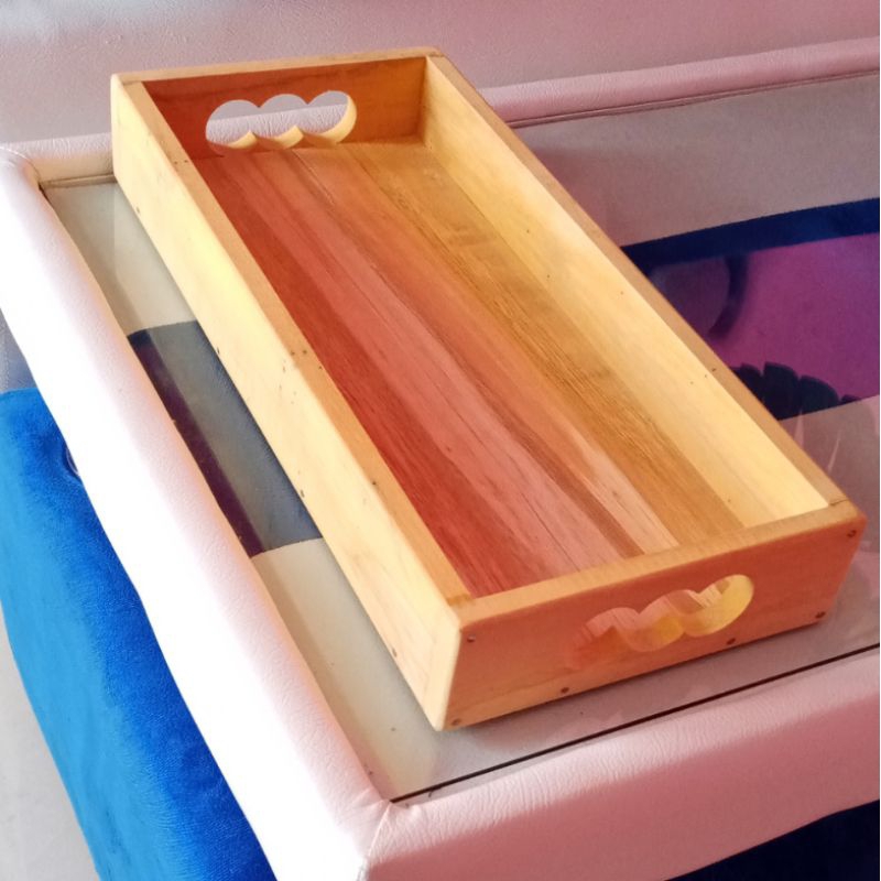 Nampan baki kayu unik minimalis