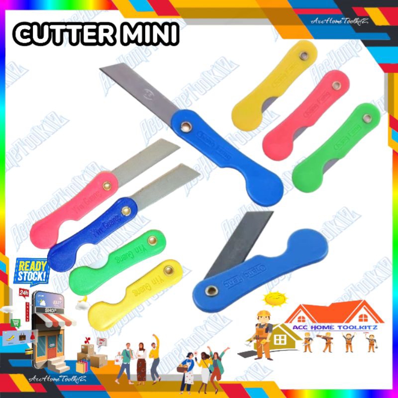 

CUTTER PISAU LIPAT MINI / PENCIL KNIFE PISAU SILET CUTER KECIL / ALAT POTONG KERTAS PLASTIK SERBAGUNA