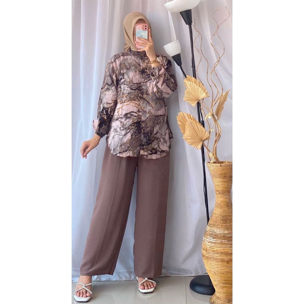 One Set Rayon Viral Kekinian Best Seller-Setelan Wanita Kekinian-Setelan Wanita-Setelan Rayon Wanita