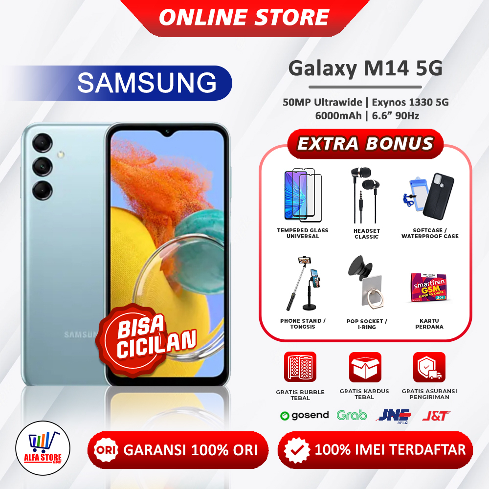 samsung galaxy m15 5G 6/128gb galaxy m54 5G 8/256gb - samsung m15 5G m14 4G m34 5G m54 5G garansi re