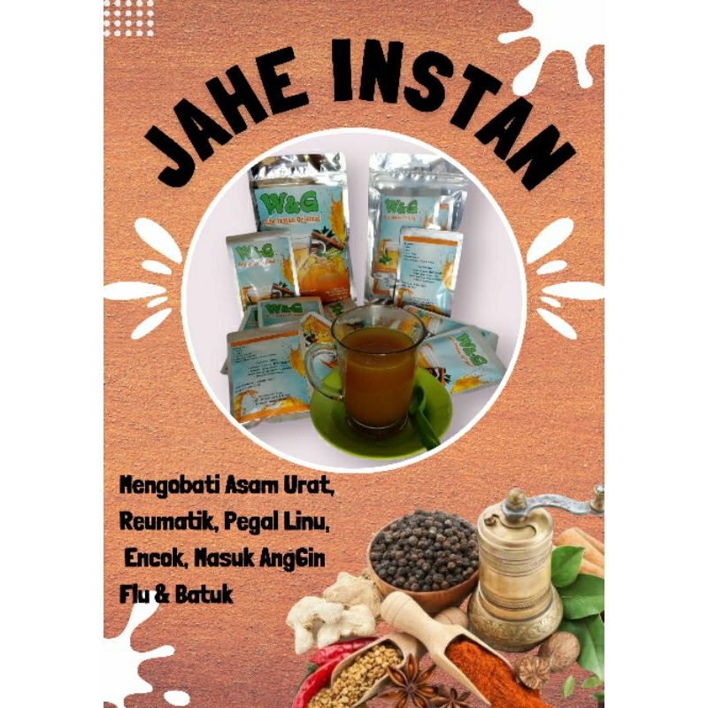 

Jahe original W&G Asam urat & Reumatik