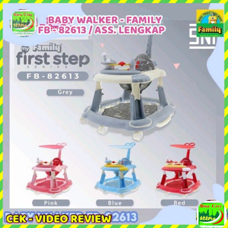 BABY WALKER FAMILY FB 82613 DORONGAN CANOPY MUSIK
