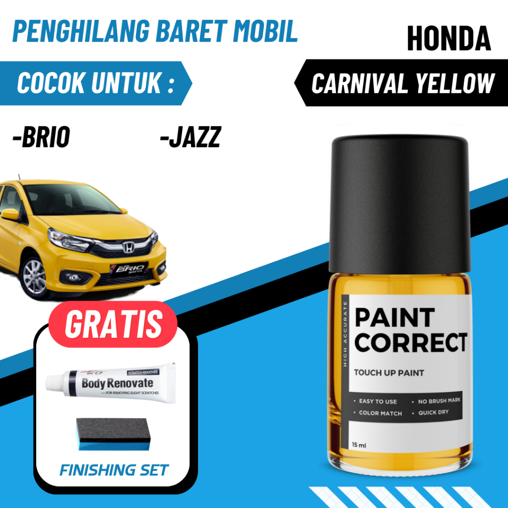 CAT OLES PENGHILANG BARET MOBIL HONDA CARNIVAL YELLOW KUNING