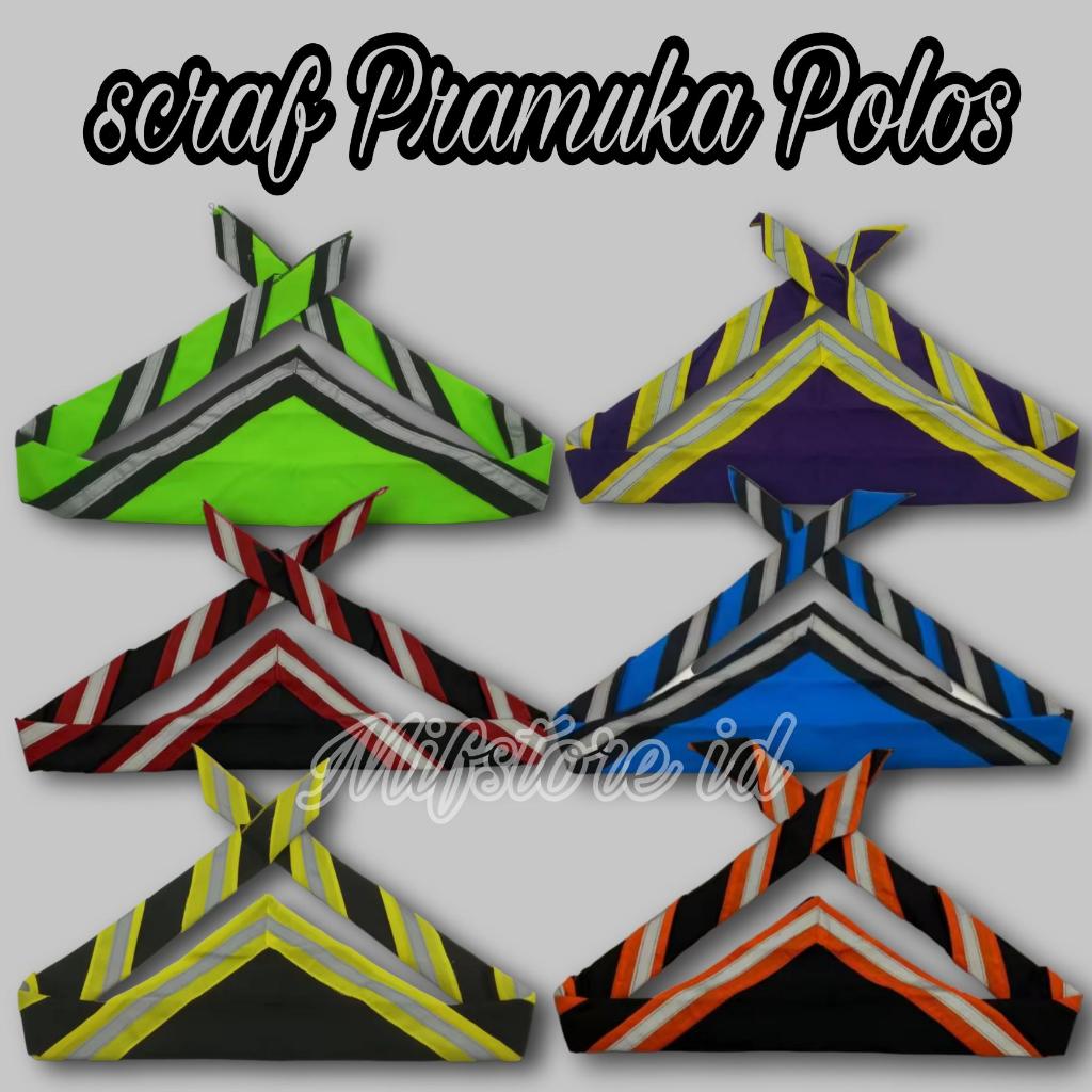 Scraf Pramuka Polos lis Menyala/Skrap Pramuka Menyala