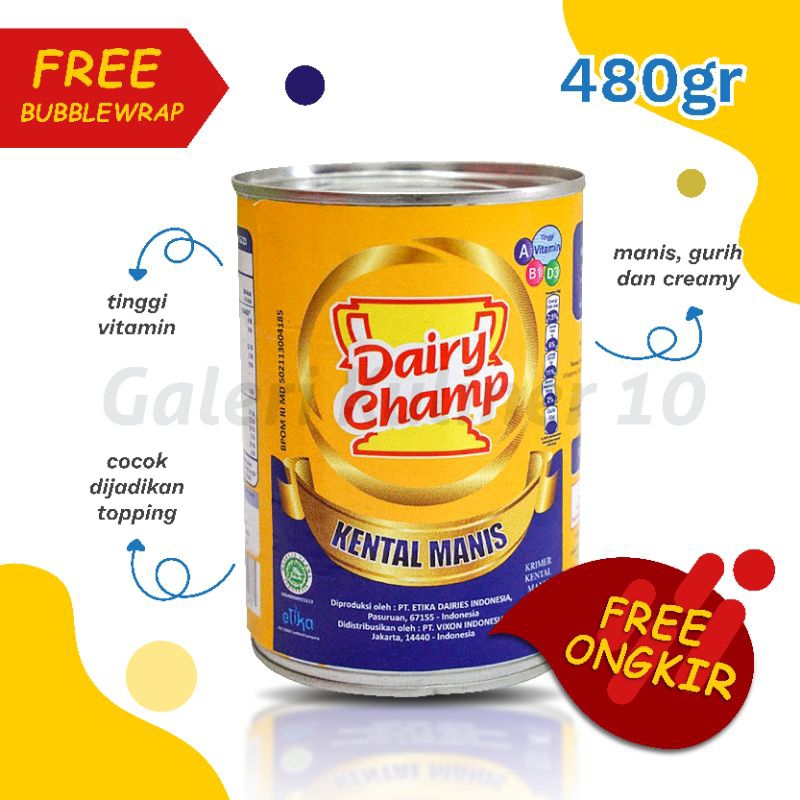 

DAIRYCHAMP / SKM / SUSU KRIMER KENTAL MANIS / DAIRY CHAMP 480GR