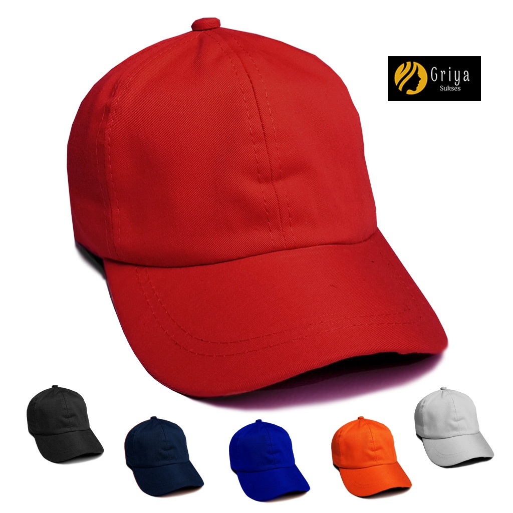 Topi Anak Polos, Topi Baseball Anak Laki laki Perempuan 4 - 10 Tahun
