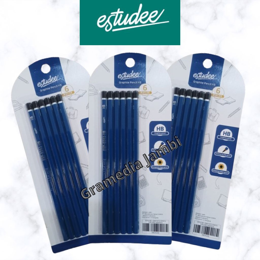 

Gramedia Jambi - ESTUDEE GRAPHITE PENCIL ESP-6002 HB/6PCS
