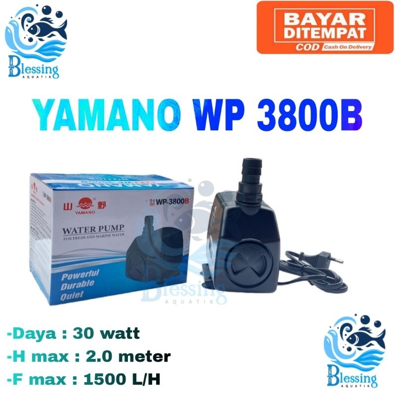 Mesin Pompa Air kolam Koi & hidroponik - Yamano wp 3800B