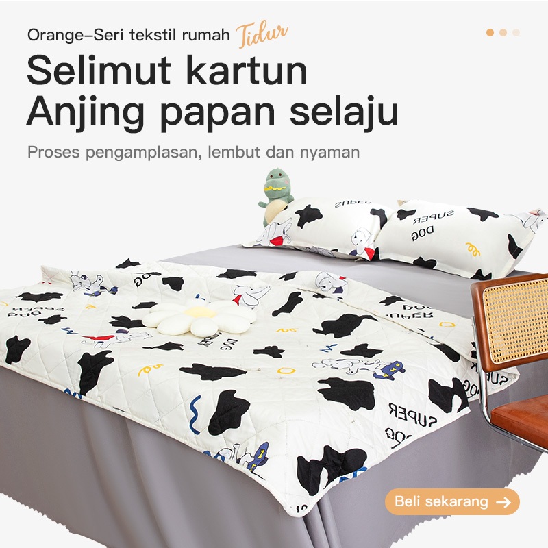 HOT SALE HANYA SELIMUT BEDCOVER BEDCOVER TIPIS TERBARU / MOTIF KARTUN / HALUS DAN LEMBUT / TIDAK