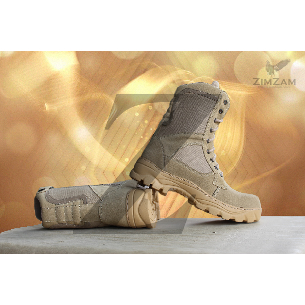 Promo Sepatu Pria Boots Ciarmy Gurun Kulit Asli TNI POLRI Safety Ujung Besi Murah
