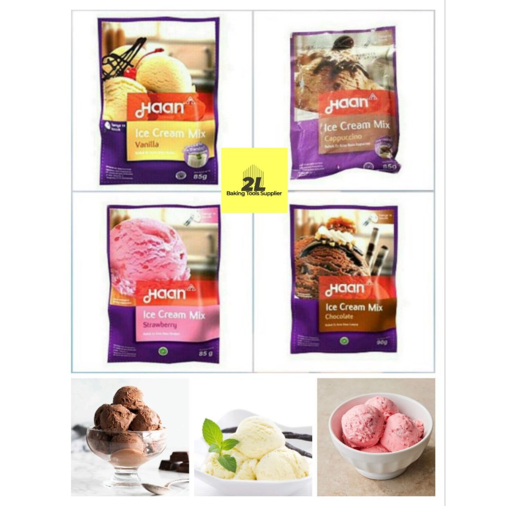 

Ice cream powder Haan coklat kemasan 90 gram