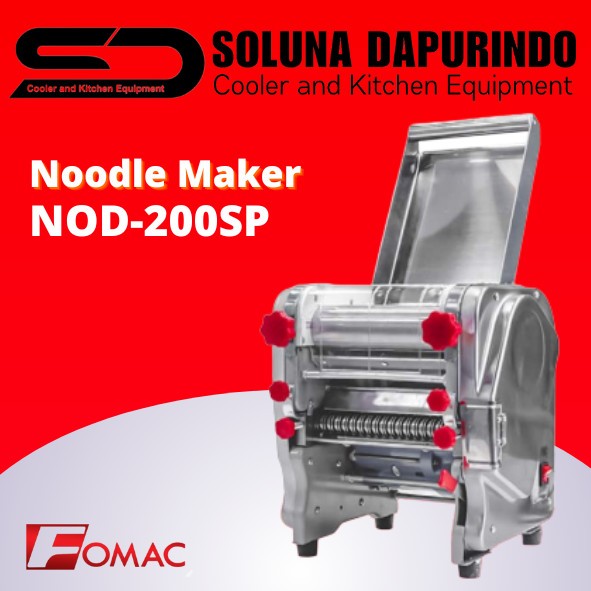 Mesin Pembuat Mie Fomac NOD-200SP, Kapasitas 200-500g, Stainless Steel, Silver