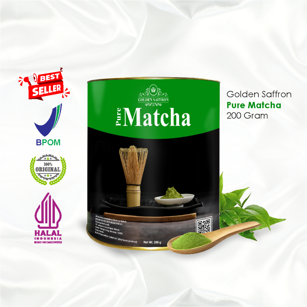 

Bubuk Minuman Matcha Premium / Green tea Matcha Powder Pure Matcha Powder 200 gram