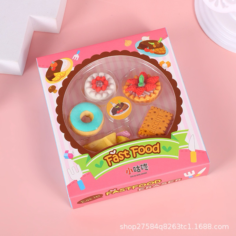 

penghapus lucu anak sekolah hapusan bentuk fast food