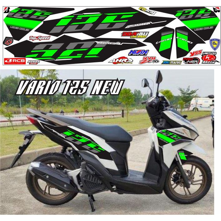 LIS HIJAU STIKER VARIO 125 NEW MOTIP STRIPING