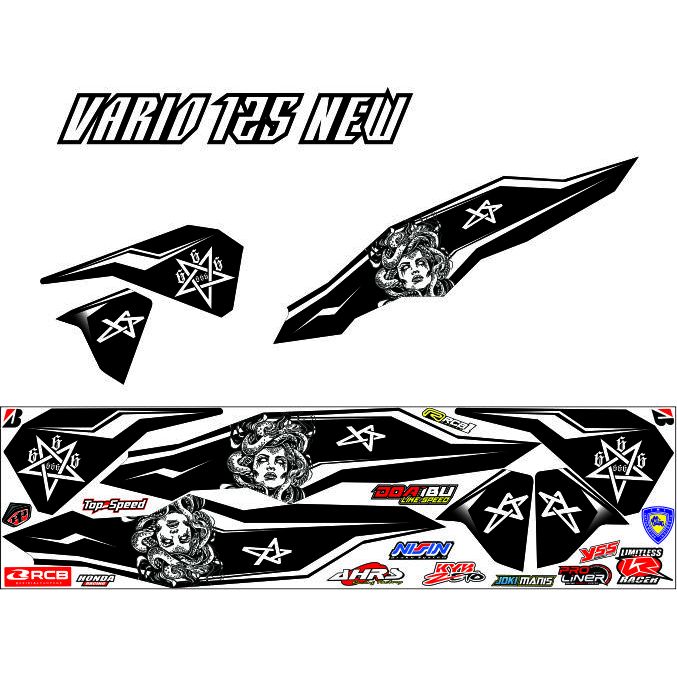 STIKER VARIO 125 VARIASI MOTIF MEDUSA