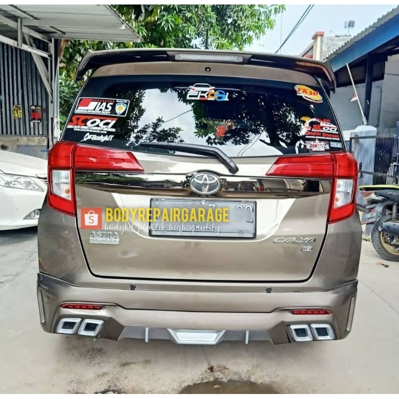 bodykit belakang calya sigra | plastik abs | free ongkir