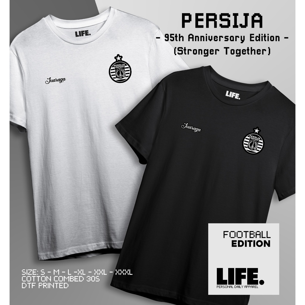 Kaos PERSIJA Jakarta Model Jersey Special Edition Bahan Katun Combed unisex dan bisa Custom - Kualit