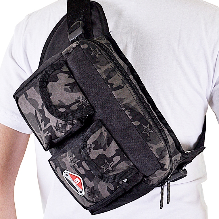 JAVA SEVEN Tas pinggang pria | Tas selempang pria | Tas traveling kecil | Kanvas army BTS 749