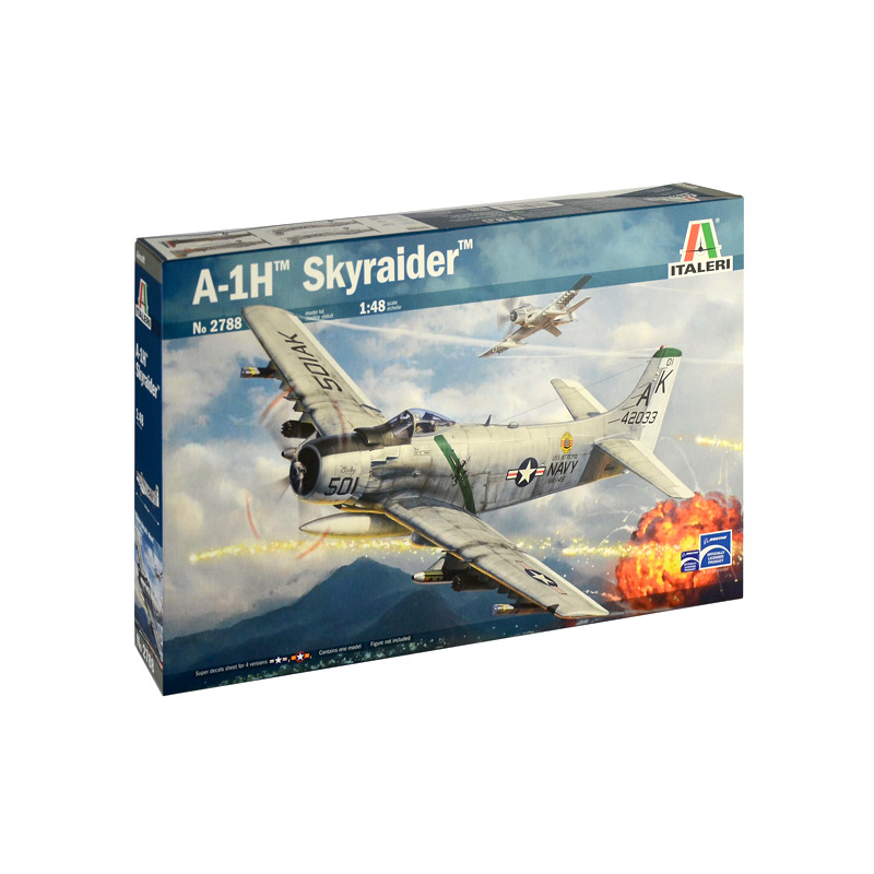 Pesawat A-1H SKYRAIDER Skala 1:48 Italeri