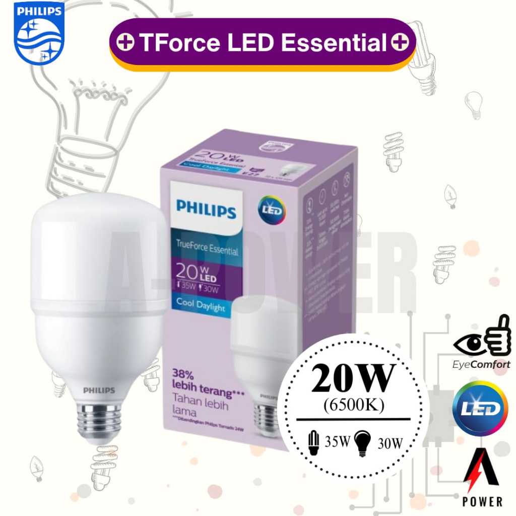 Philips - Lampu LED Essential 18W