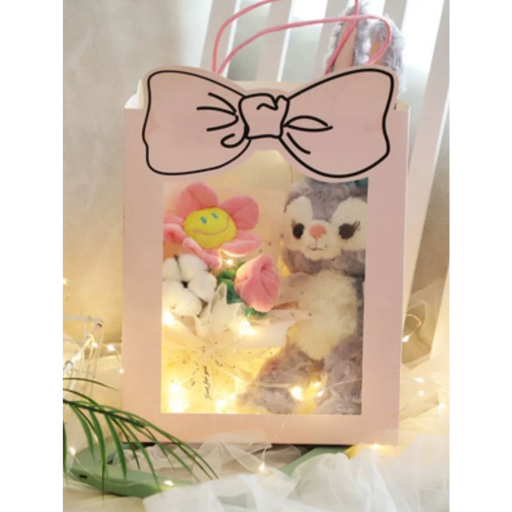 

1pc Paper Bag Bow tas kado goodie bag hampers kotak kado birthday graduation tas bunga flower bag