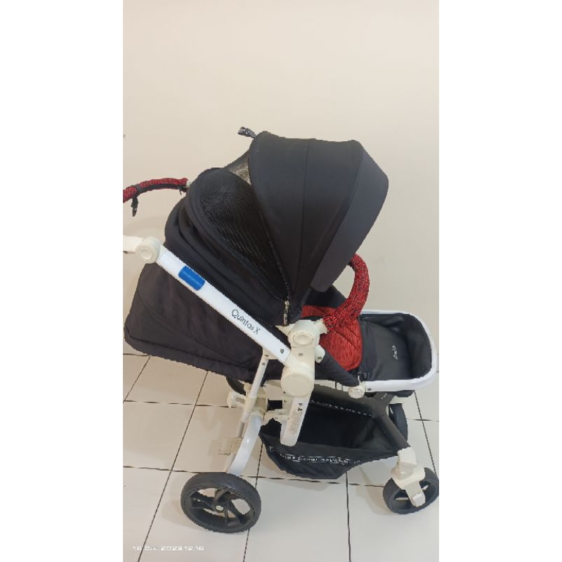 Stroller murah / Cocolatte Quintas x RMD Knit / RED / PRELOVED/ STROLLER NEWBORN
