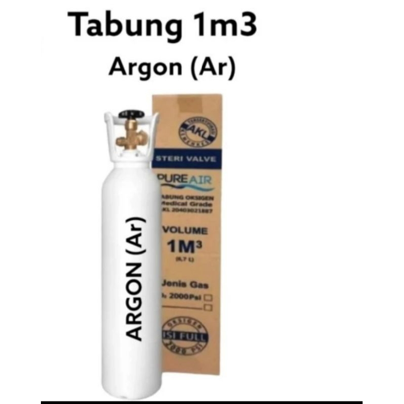 Tabung Gas Argon 1m3 isi Argon WG