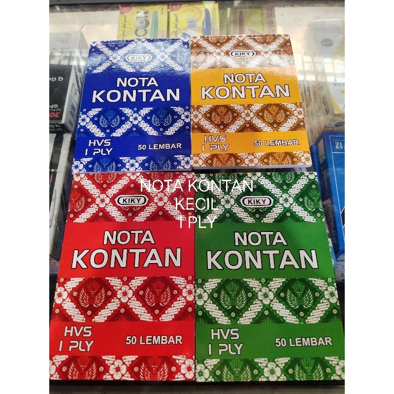 

Nota K1 Kontan kecil 1 PLY (Kiky) 1 pcs