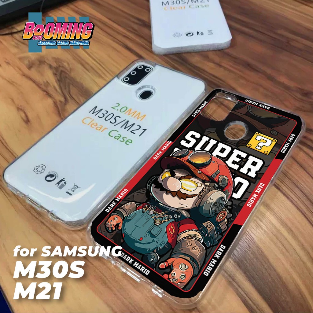 Case Samsung M21 - M30S Casing Samsung M21 - M30S Motif [DARK MARIO] Booming Case Softcase Premium -