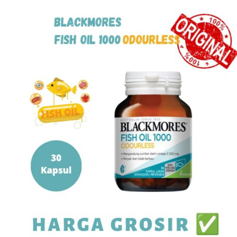 BLACKMORES FISH OIL 1000 ODOURLESS - 30 KAPSUL