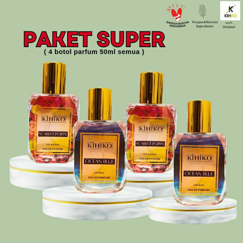 [EXCLUSIVE] Kihiko parfum spray 50ml tahan lama