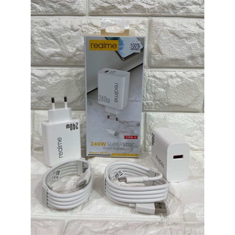 Charger Casan Realme Narco 60 Pro 240W Support FastCharging & VOOC